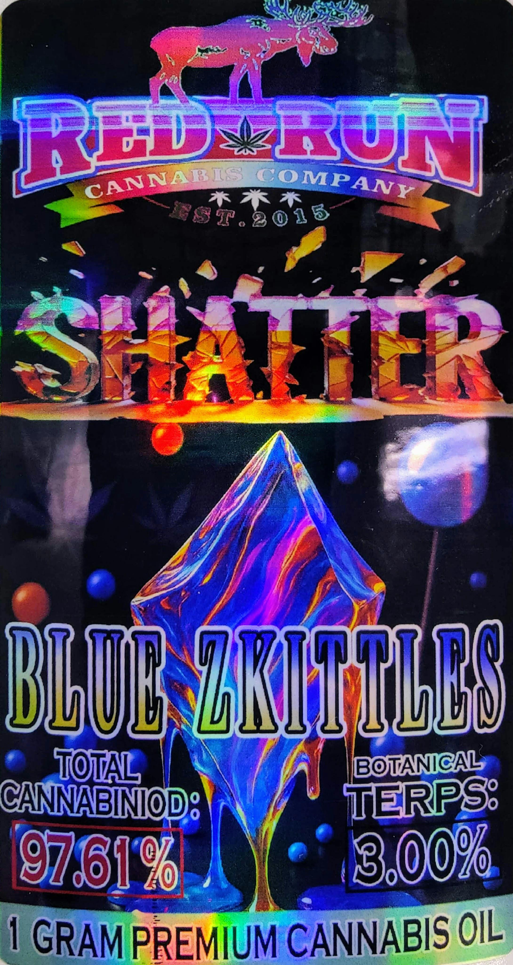 Red Run - Blueberry Zkittles Shatter 1g