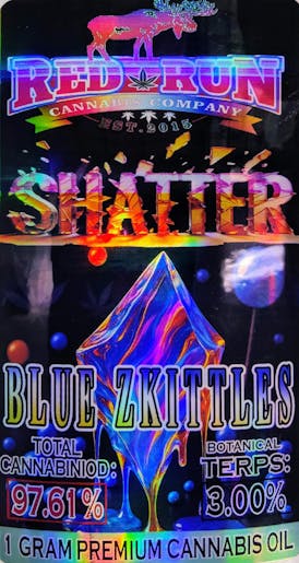 Red Run - Blueberry Zkittles Shatter 1g