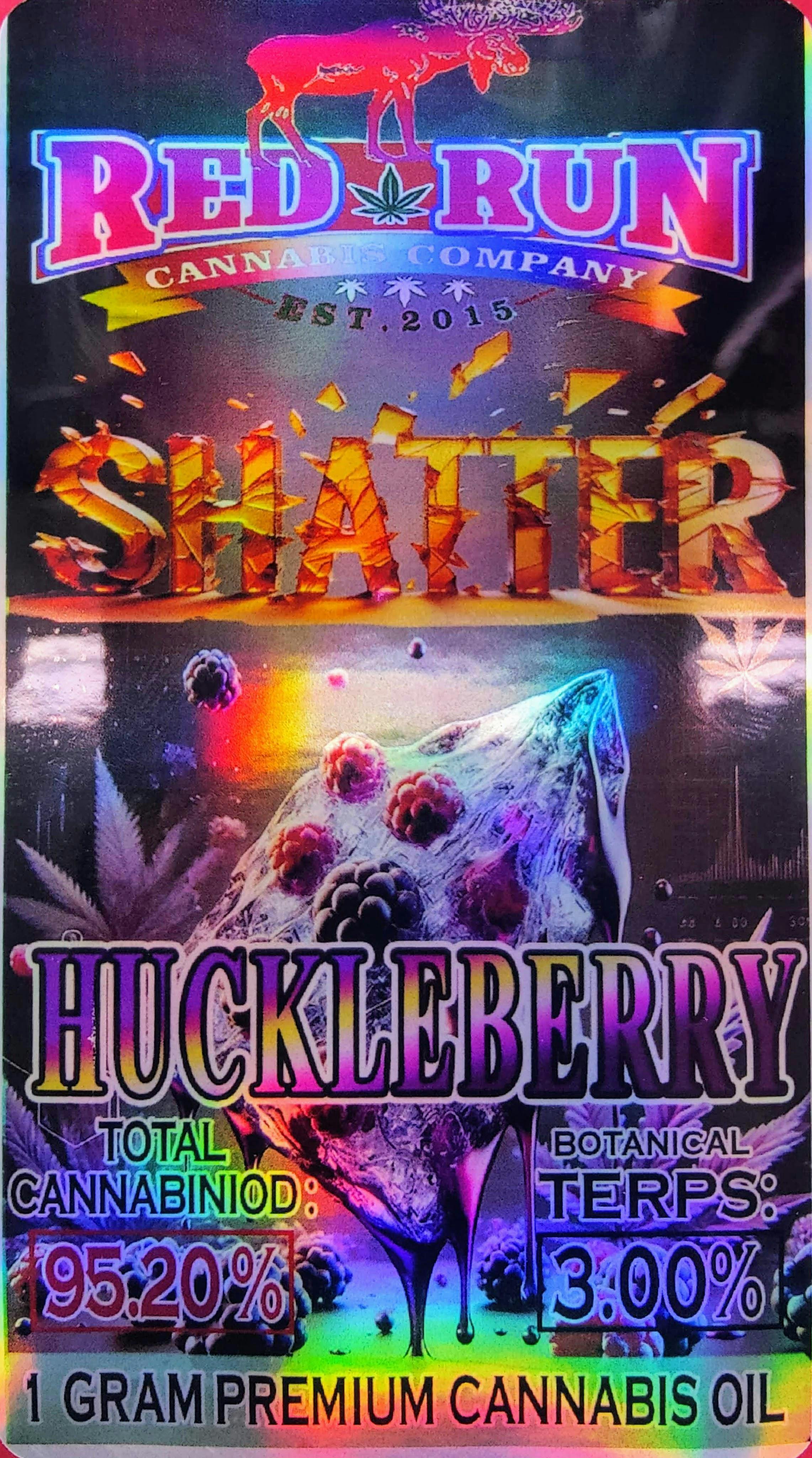 Red Run - Huckleberry Shatter 1g at The Knotty Puffin
