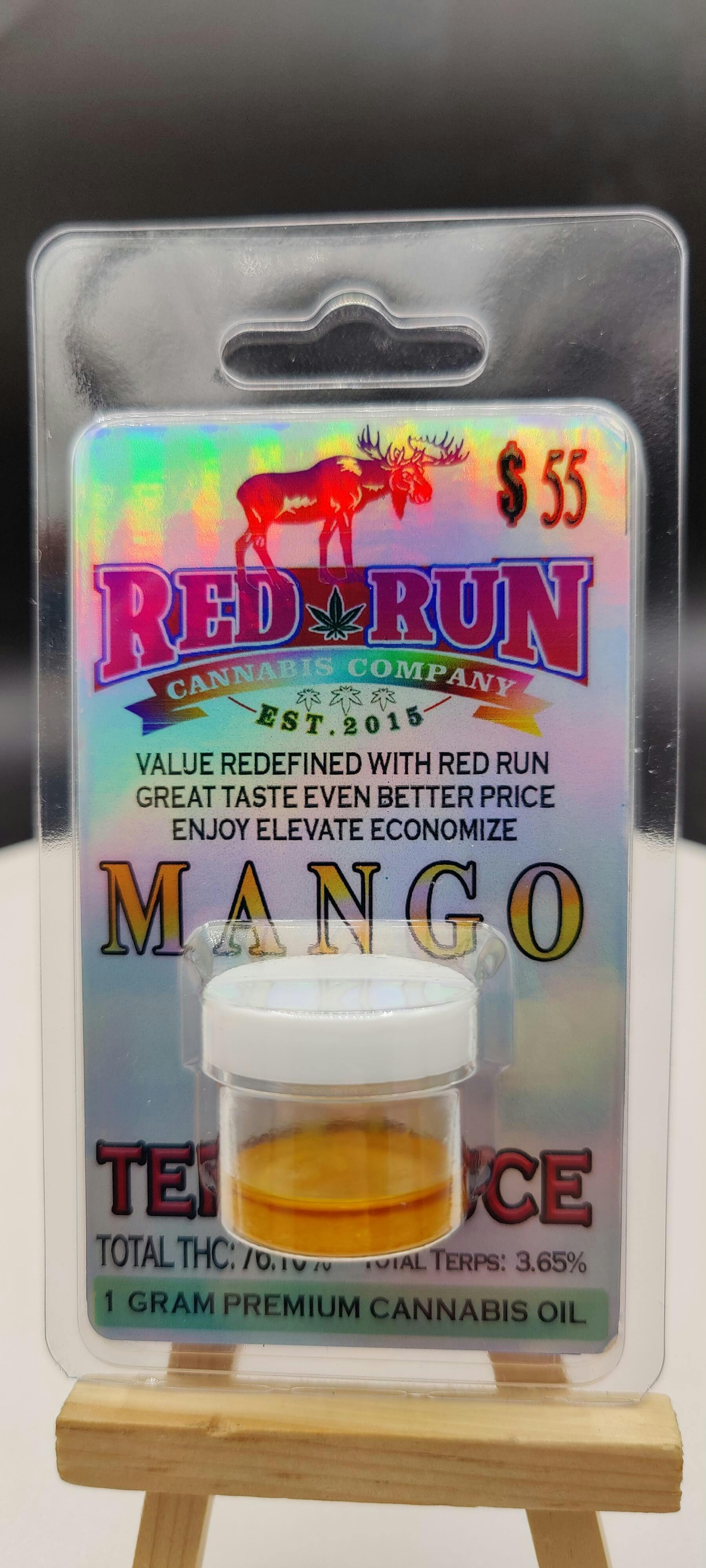 Red Run - Terp Sauce Mango 1g by Red Run Cannabis Cultivators
