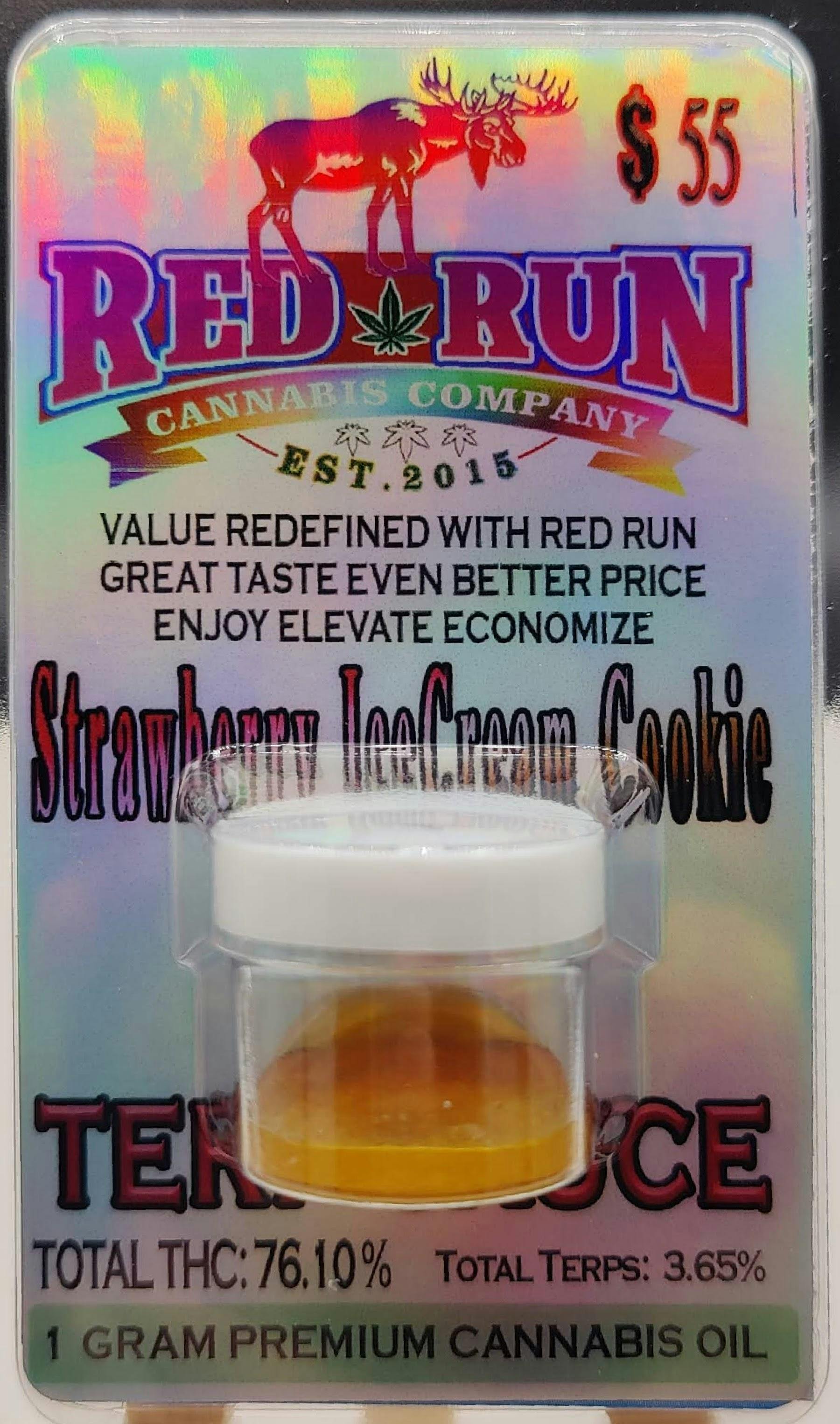 Red Run - Terp Sauce Strawberry Ice Cream Cookie 1g