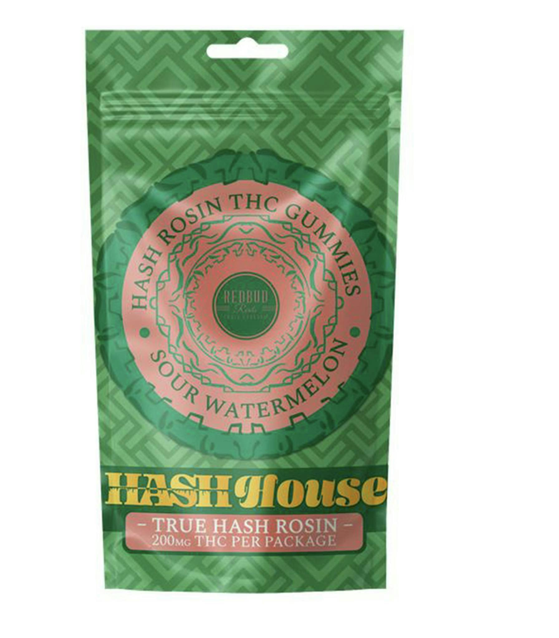 Hash House - Sour Watermelon Rosin Gummies 10pk, 200mg