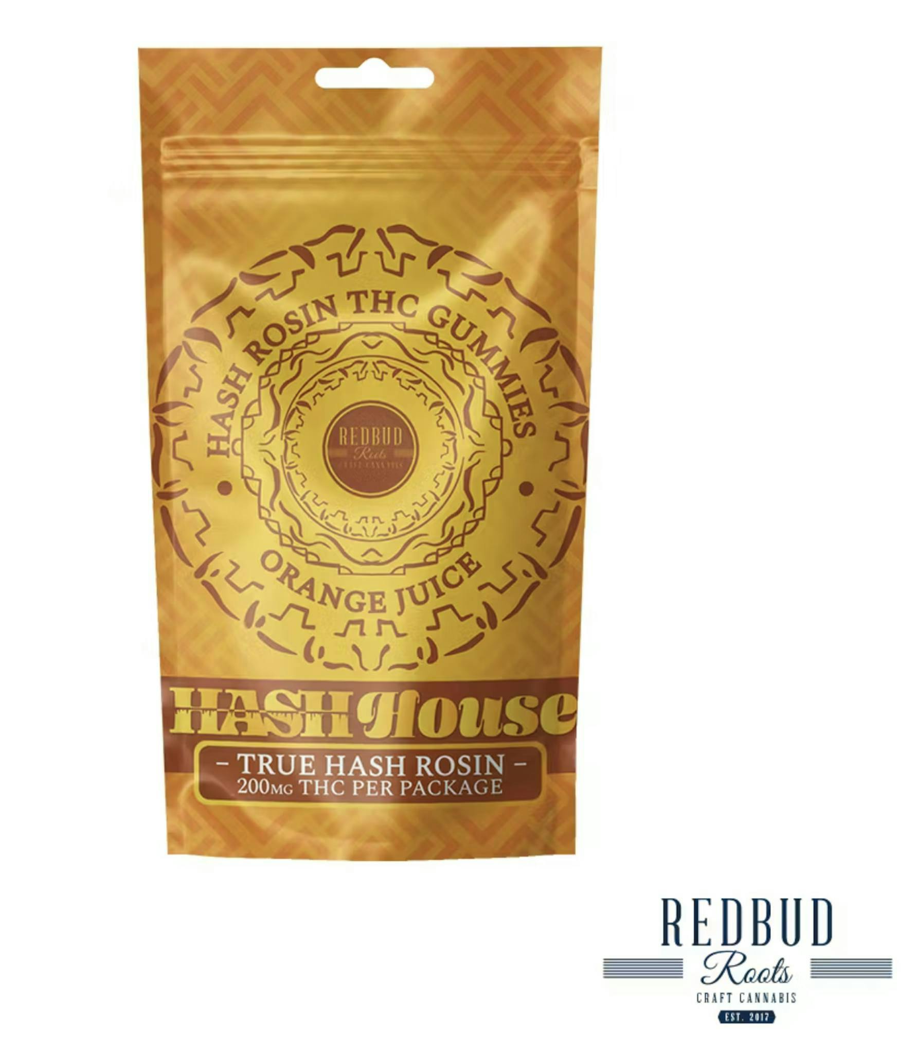 Hash House - Orange Juice Rosin Gummies 10pk, 200mg