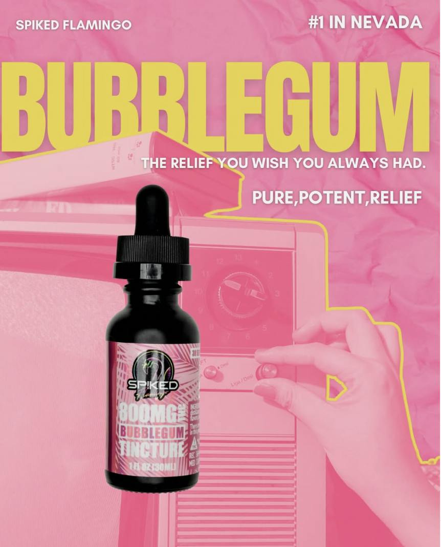Spiked Flamingo | Bubblegum | Tincture | 800mg
