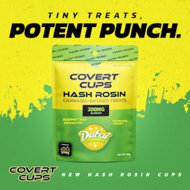 Dubai Chocolate - 200MG Hash Rosin Chocolate Cups - Covert Cups - REC