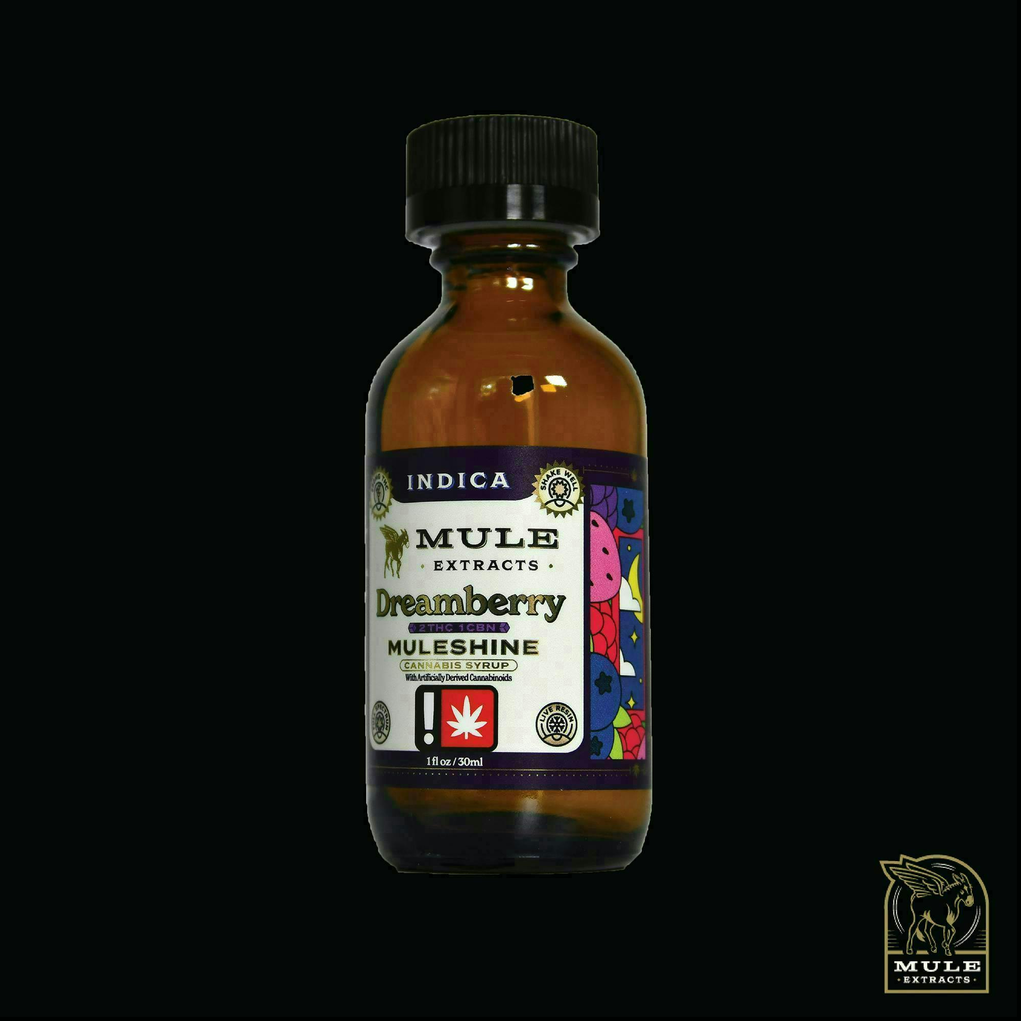 Dreamberry Muleshine | Infused Syrup | 500mg THC:250mg CBN | 30ml at La Mota - Medford Pacific Hwy