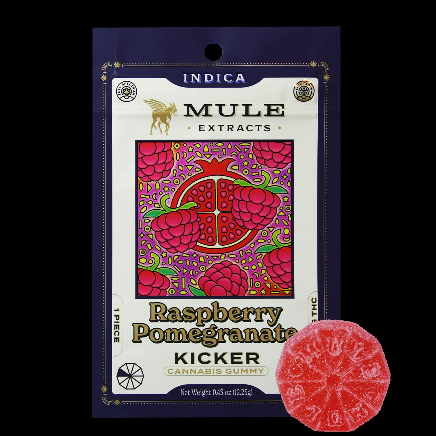 Mule Extracts | Raspberry Pomegranate Kicker | 100mg | Single