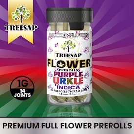Treesap 14pk non-infused pre-rolls - Purple Urkle - Indica- 14g