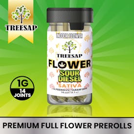 Treesap 14pk non-infused pre-rolls - Sour Diesel - Sativa - 14g