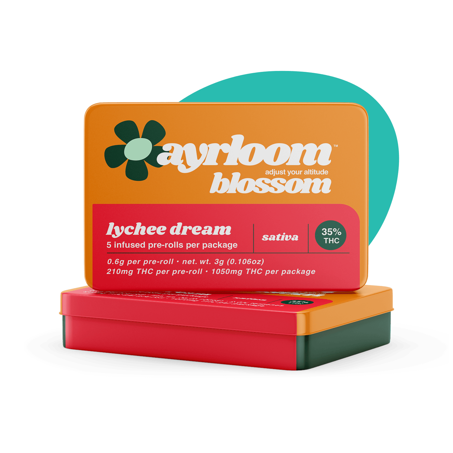 ayrloom | Lychee Dream Infused Pre-Roll | 5 Pack at Corner House