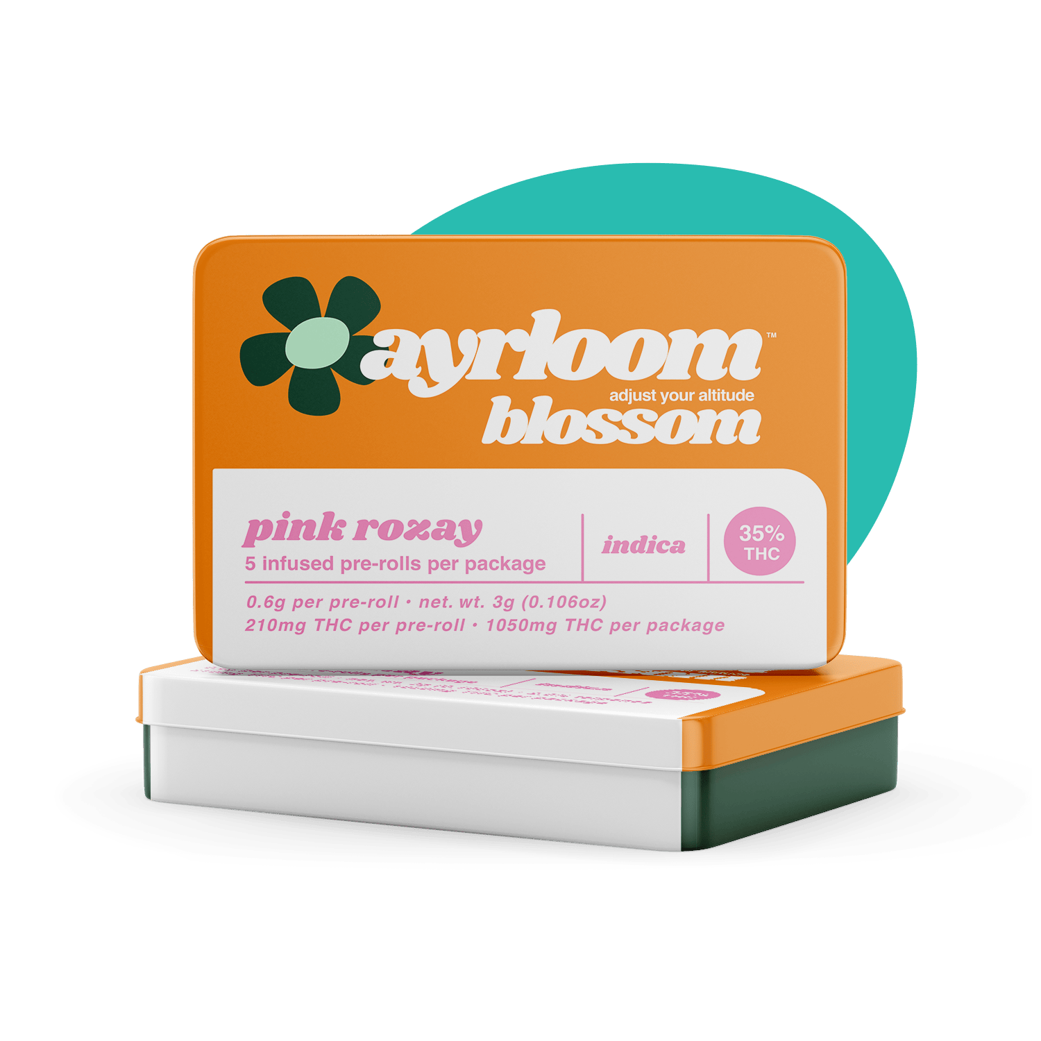 ayrloom | Pink Rozay Infused Pre-Roll | 5 Pack at Corner House