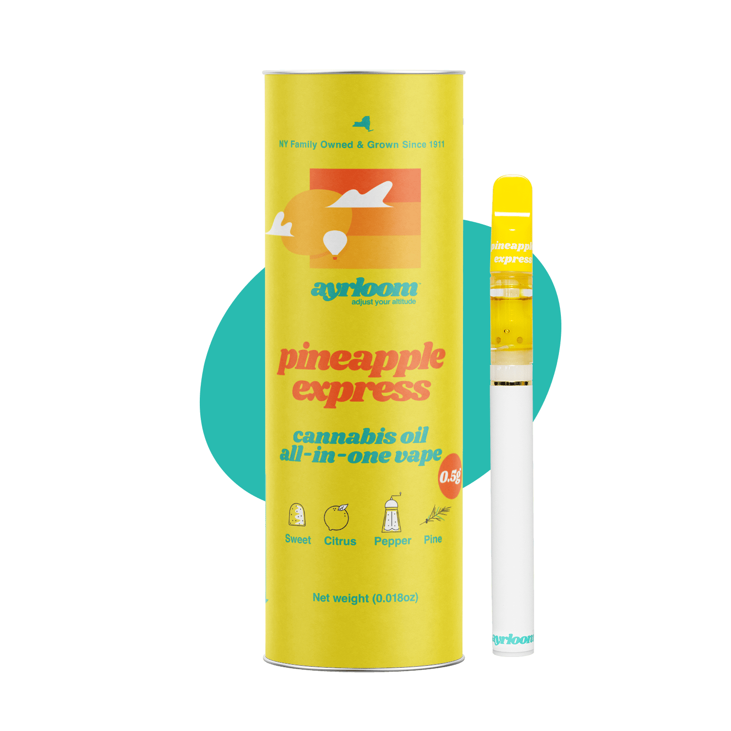 ayrloom | Pineapple Express | AIO | 0.5g by Ayrloom