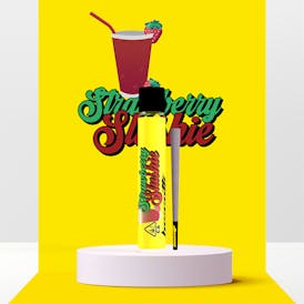 Biscotti - Hash Infused Preroll - 1g - Hybrid - Strawberry Slushie