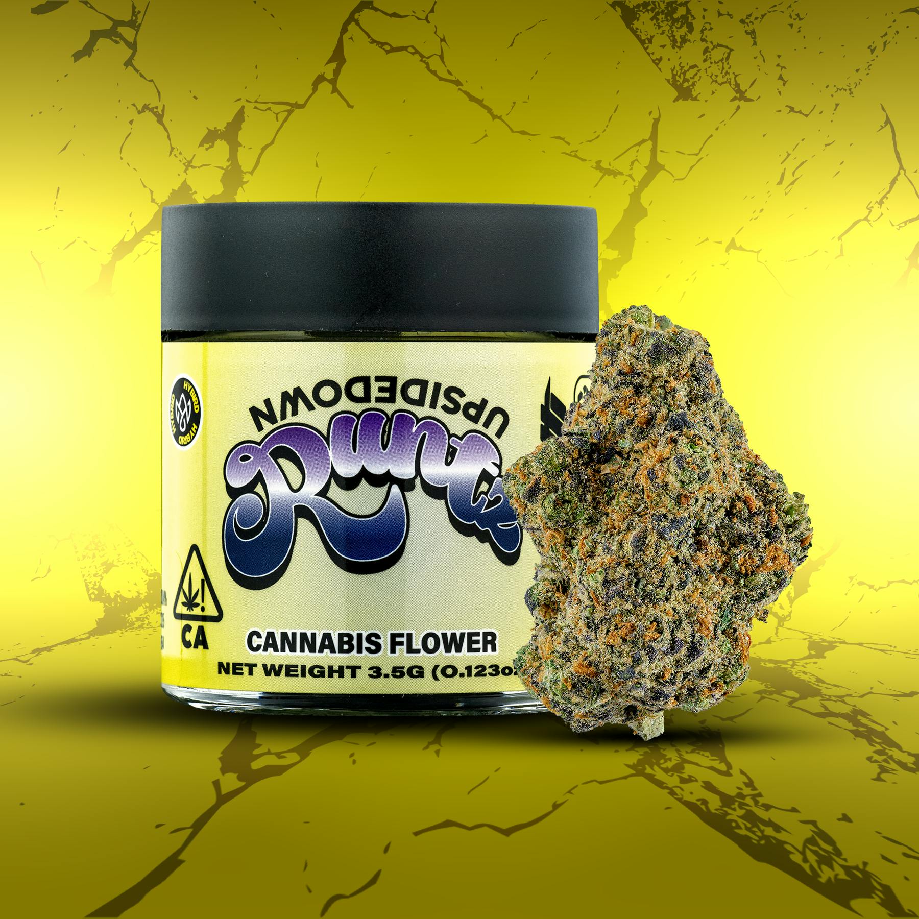 Biscotti - Jarred Indoor Flower - 3.5g - Hybrid - Upsidedown Runtz