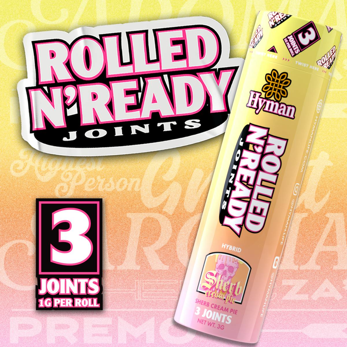 Sherb Cream Pie | Rolled N'Ready | HYMAN | MED