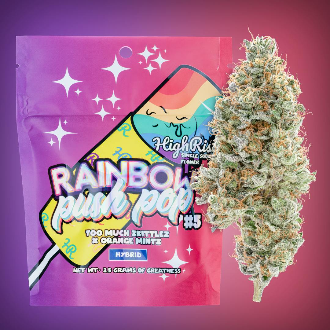 Rainbow Push Pop #5 | High Rise Cannabis - High Rise