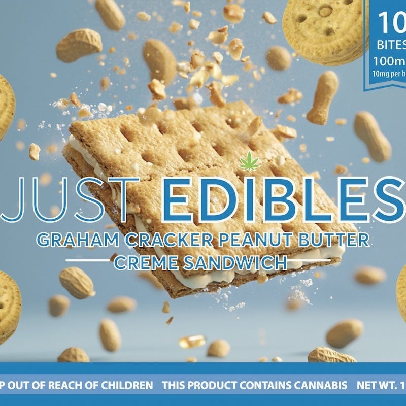 Cookie Graham Cracker PB Cream Sandwich 100mg 10pk