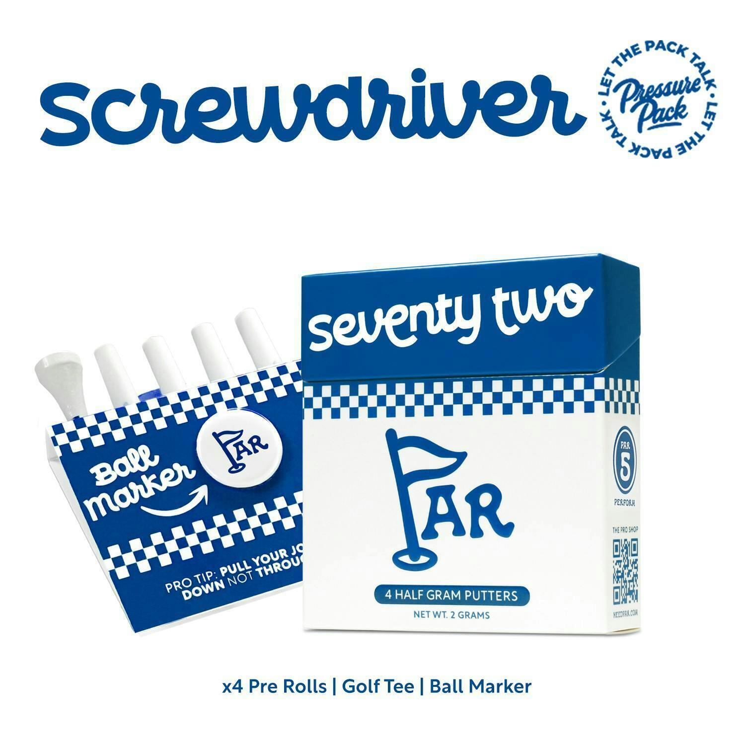 Pressure Screwdriver Putter Minis 4pk