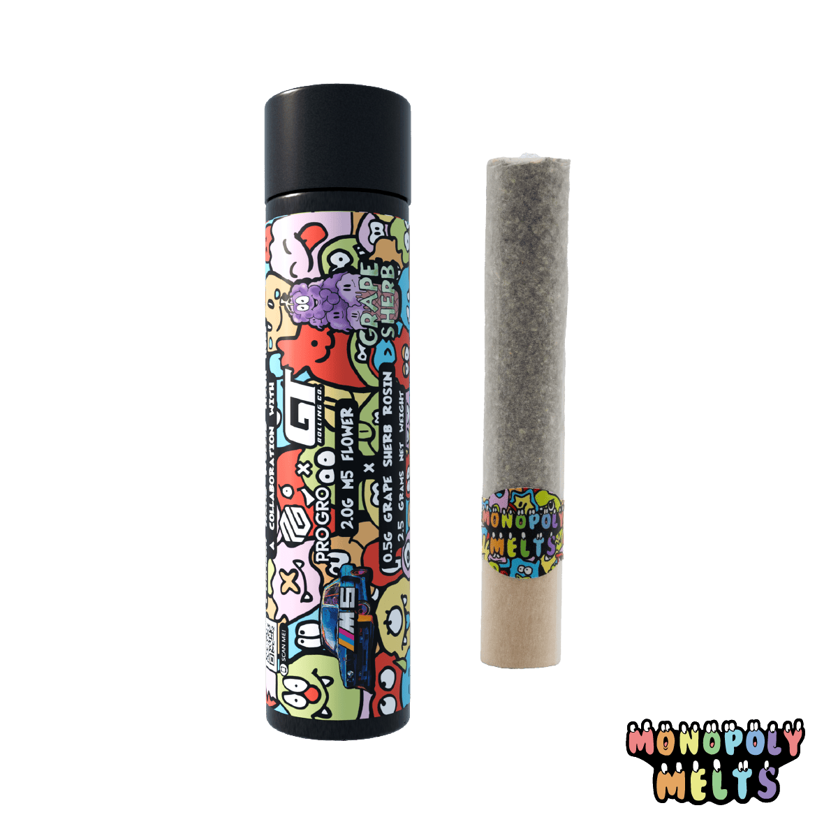 Hash Hole-M5 Flower 2.0g x Grape Sherb Cold Cure Live Rosin 0.5g
