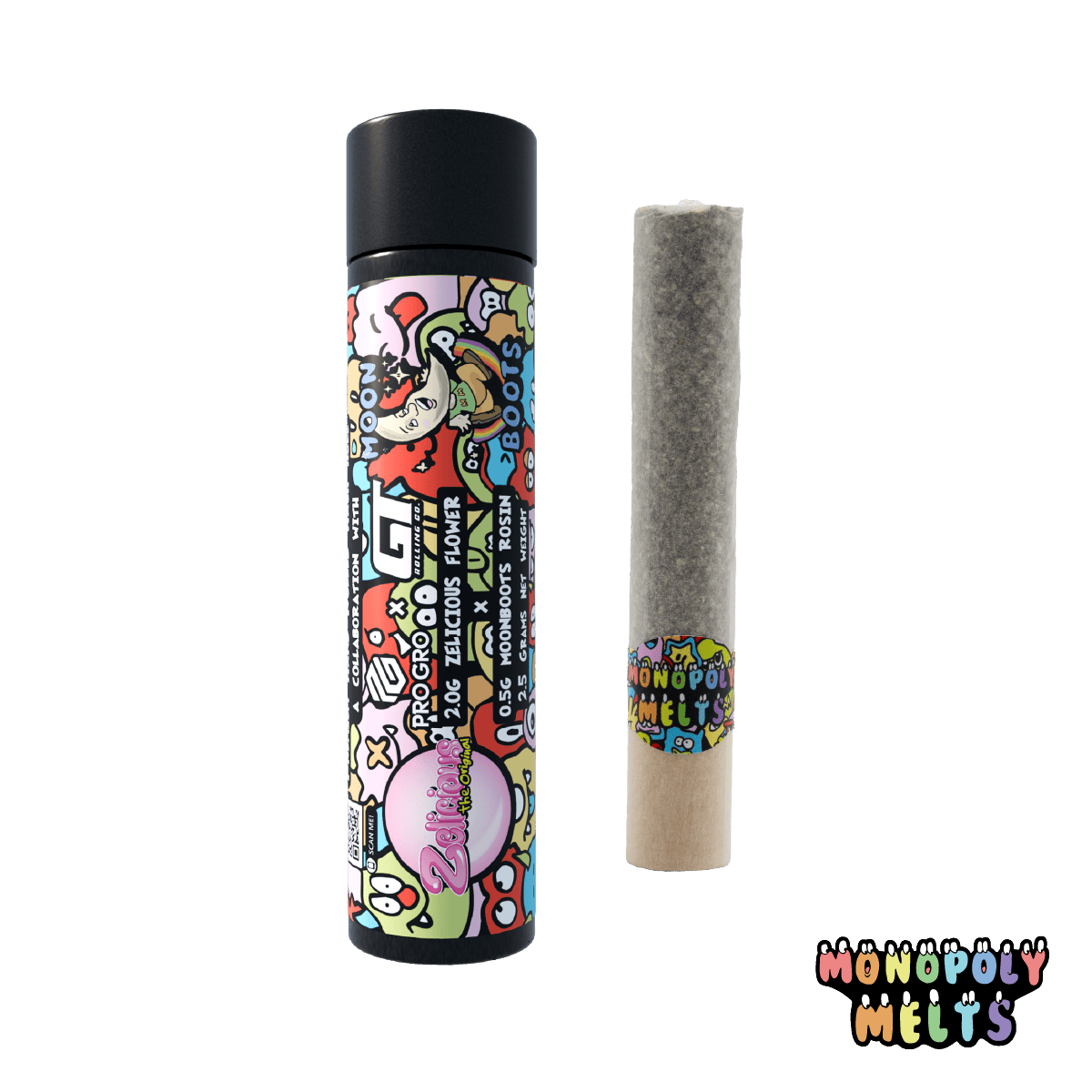 Hash Hole-Zelicious Flower 2.0g x Moon Boots Cold Cure Live Rosin 0.5g