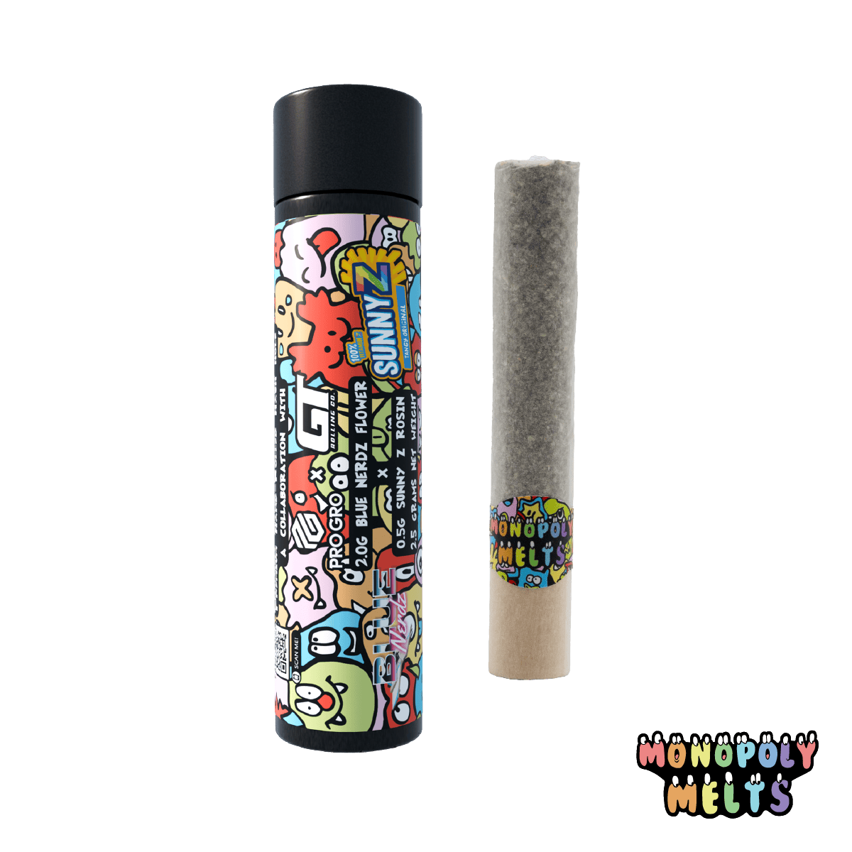 Hash Hole-Blue Nerdz Flower 2.0g x SunnyZ Cold Cure Live Rosin 0.5g