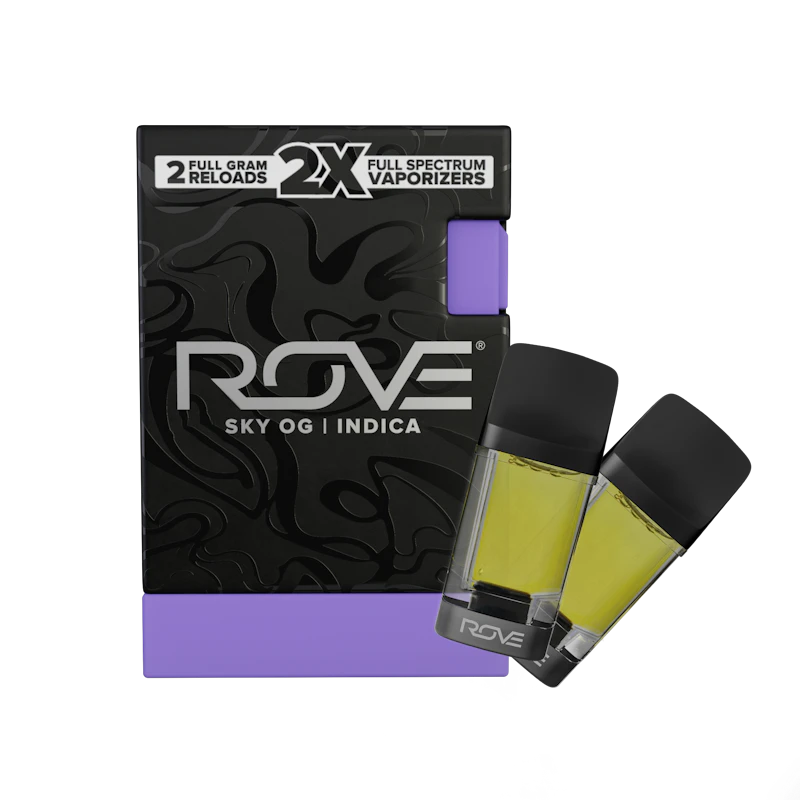 Rove Sky OG · 2g Melted Diamond Live Resin Vaporizer · 2x 1g (Reload), Cartridges