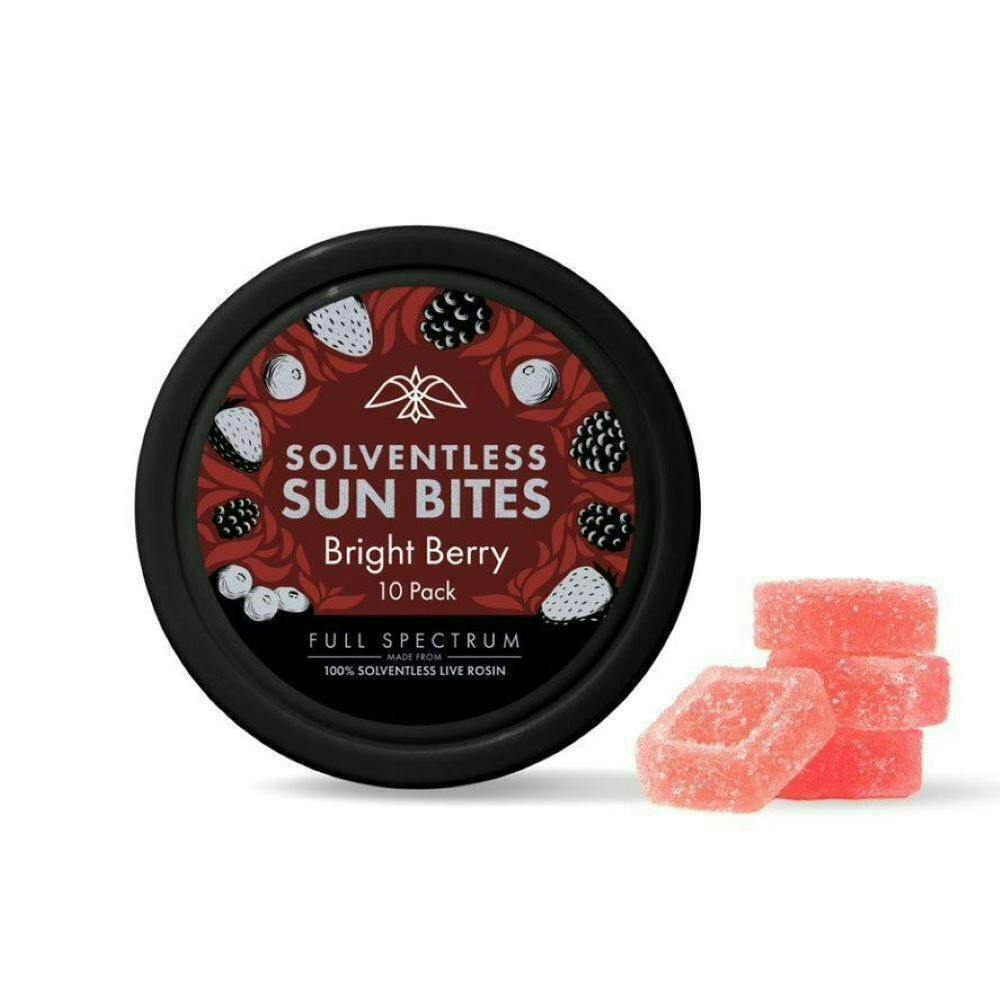 BRIGHT BERRY SHO SUNBITES 10pk - 100MG - Edibles by Firelands Scientific