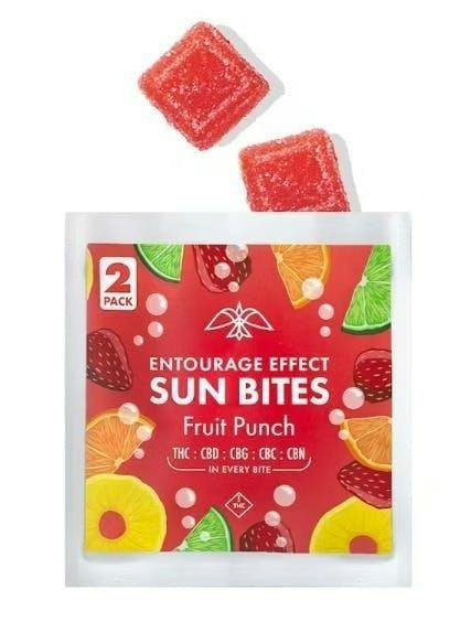 Fruit Punch Entourage Effect 2pk) - 19.5MG - Edibles