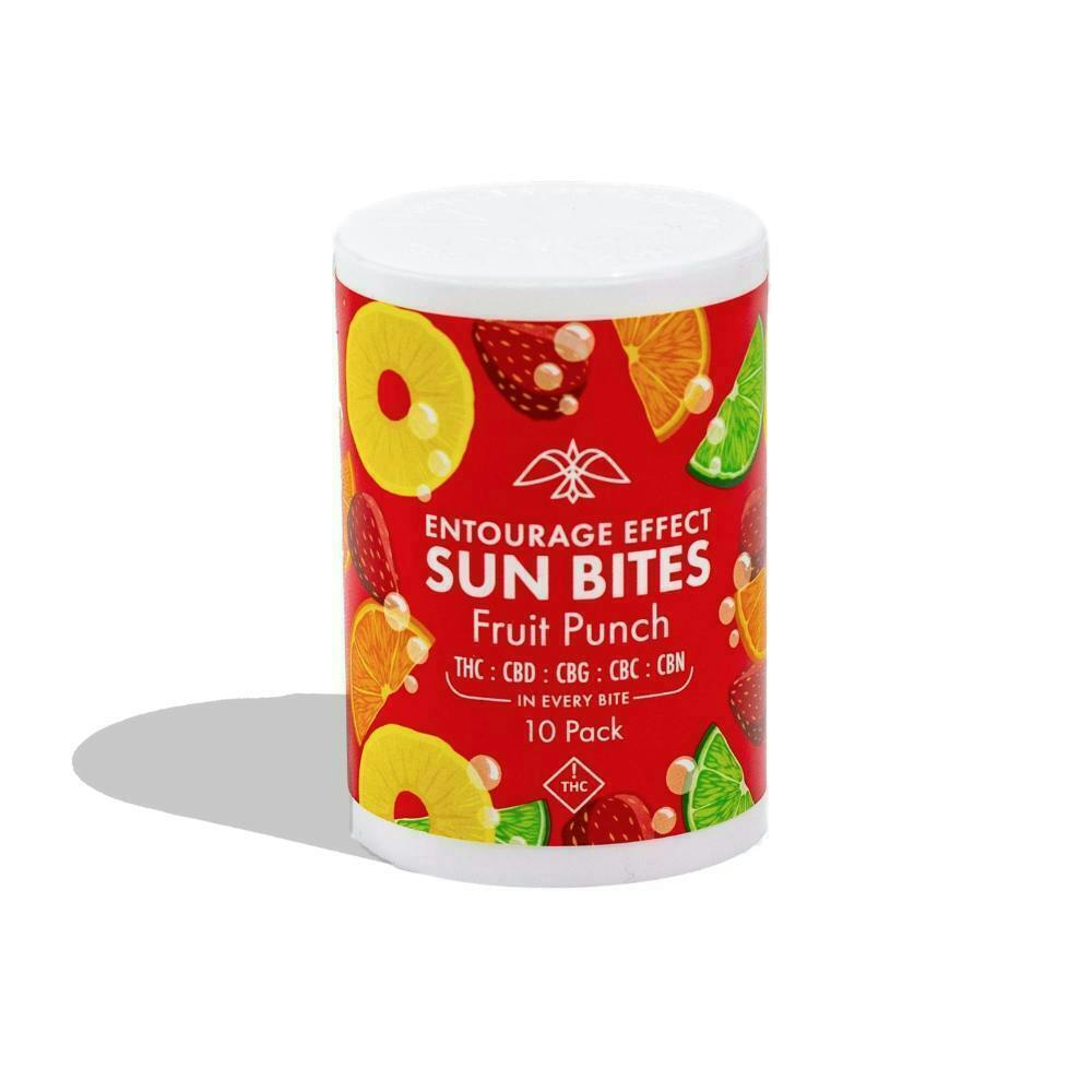 Fruit Punch 10pk] CBD/ THC/ CBG/ CBC/ CBN) - 110MG - Edibles