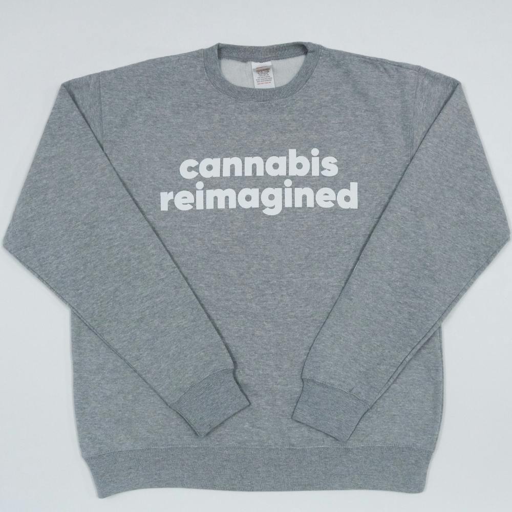The Artist Tree Cannabis Reimagined Grey Crewneck