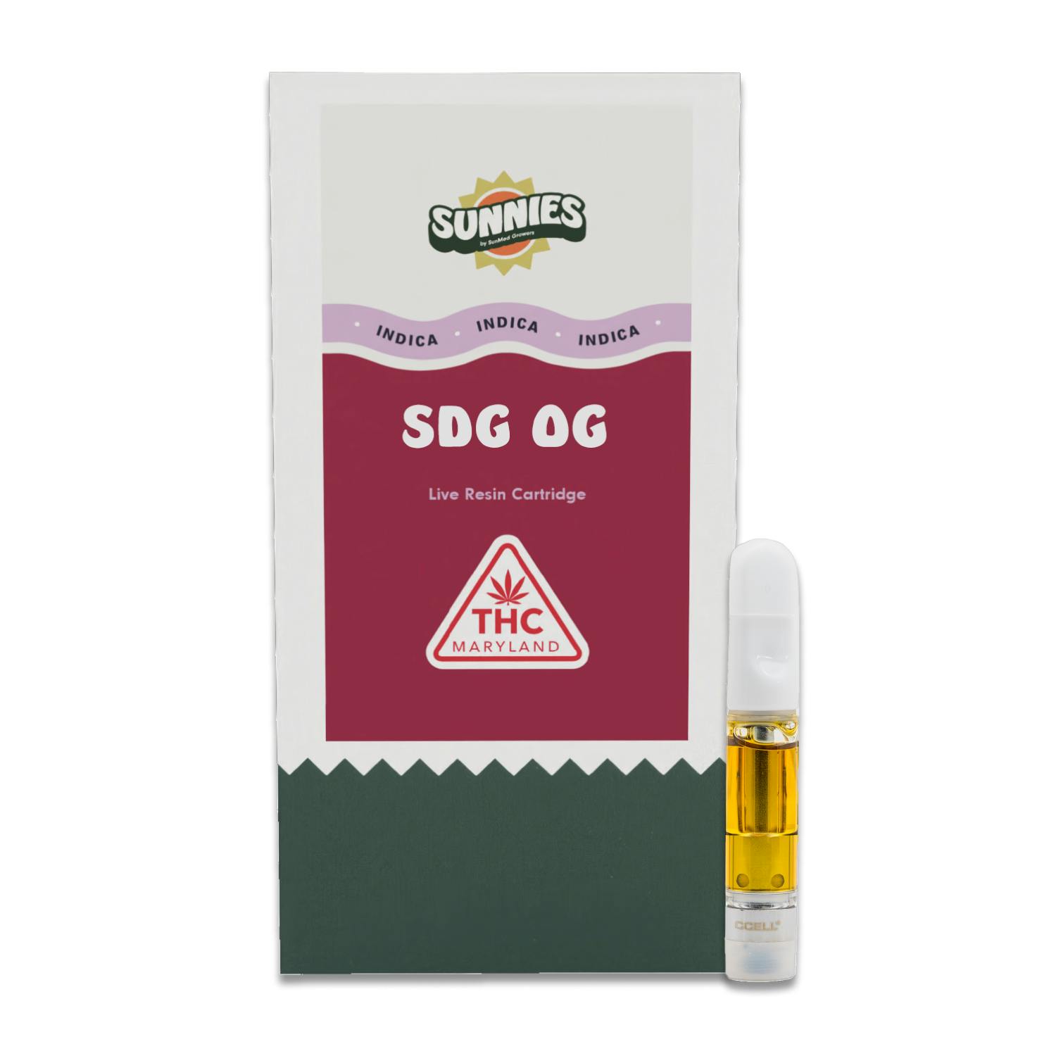 SDG OG Live Resin Cartidge 1.0g by SunMed Growers