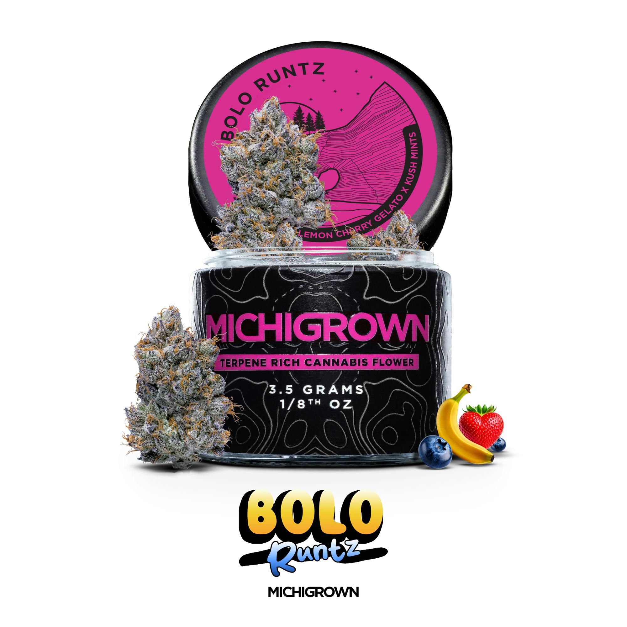 BOLO RUNTZ - 3.5 GRAMS - PREMIUM FLOWER - JARS