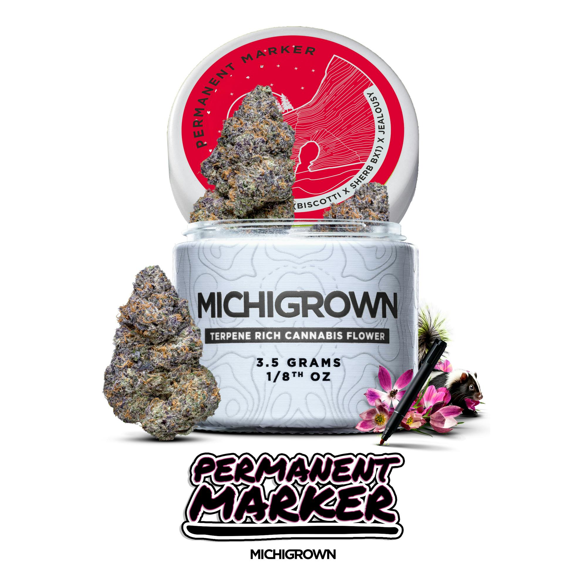 PERMANENT MARKER - 3.5 GRAMS - PREMIUM FLOWER - JARS