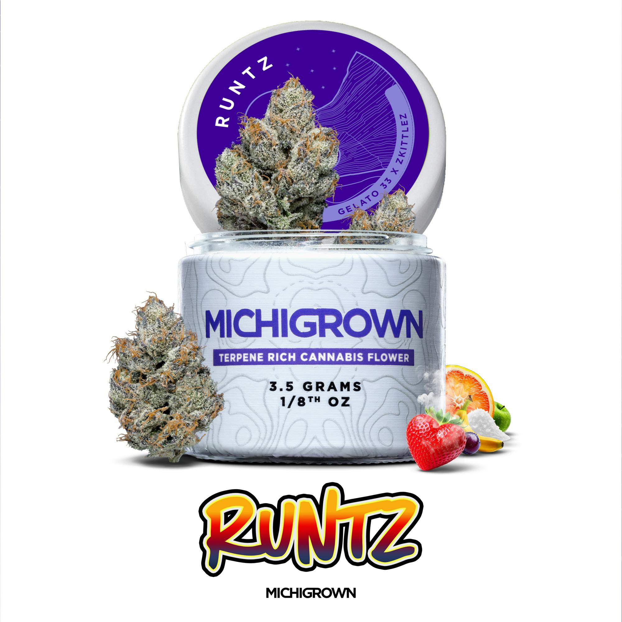 RUNTZ - 3.5 GRAMS - PREMIUM FLOWER - JARS