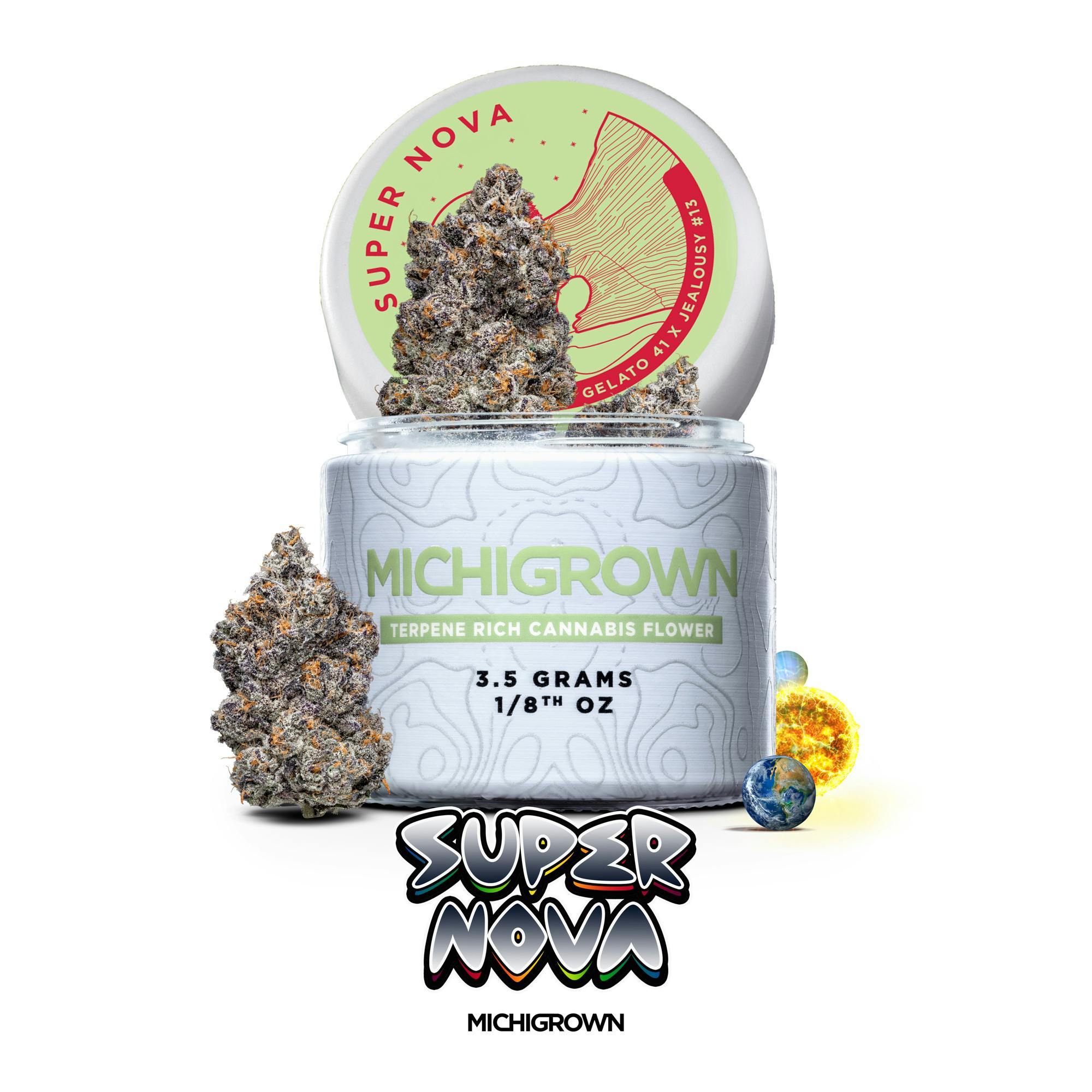 SUPERNOVA - 3.5 GRAMS - PREMIUM FLOWER - JARS by MICHIGROWN