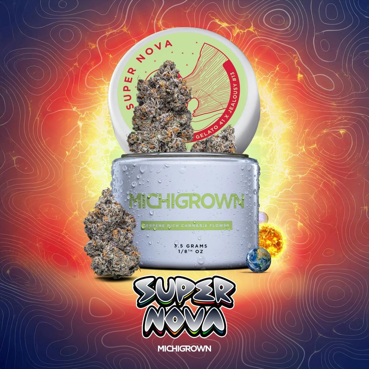 SUPERNOVA - 3.5 GRAMS - PREMIUM FLOWER - JARS