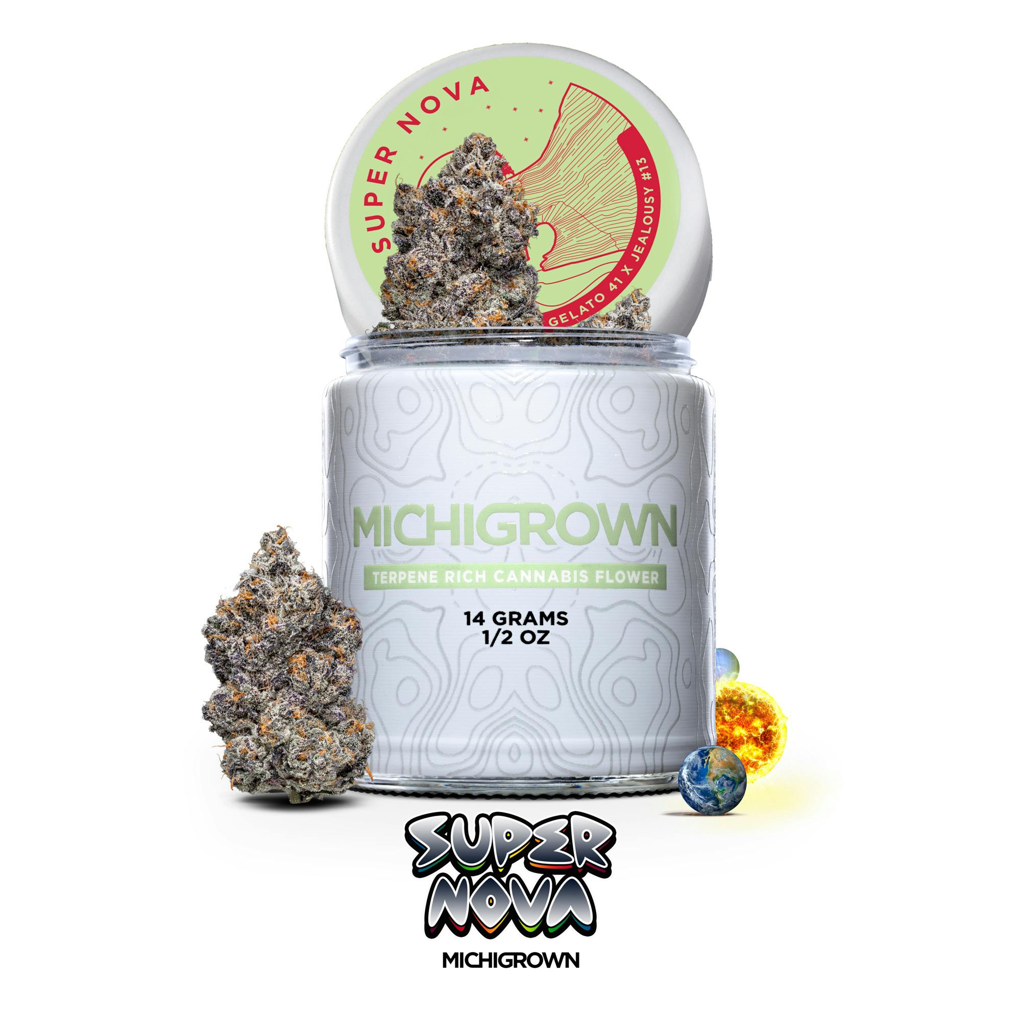 SUPERNOVA - 14 GRAMS - PREMIUM FLOWER - JARS by MICHIGROWN