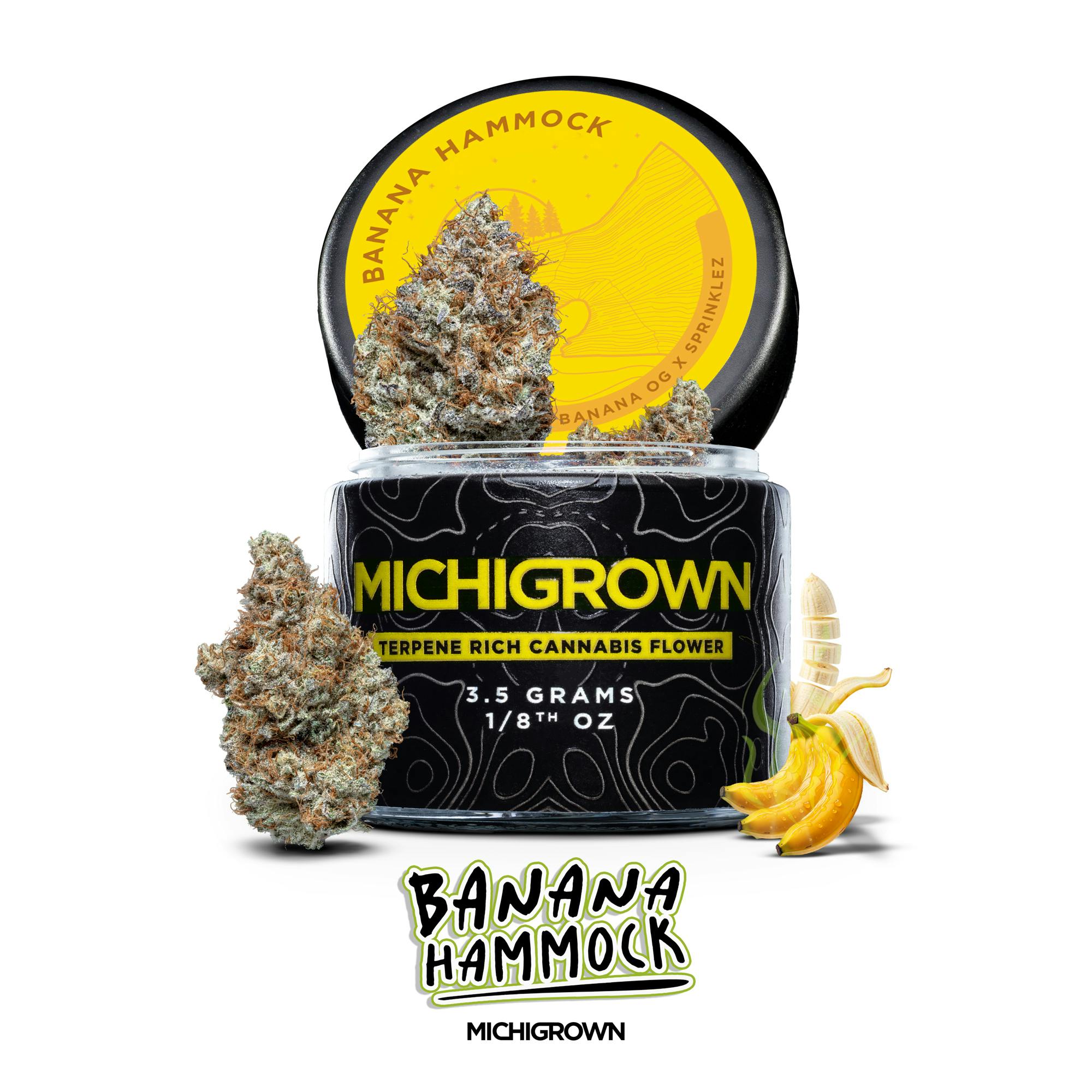 BANANA HAMMOCK - 3.5 GRAMS - PREMIUM FLOWER - JARS by MICHIGROWN