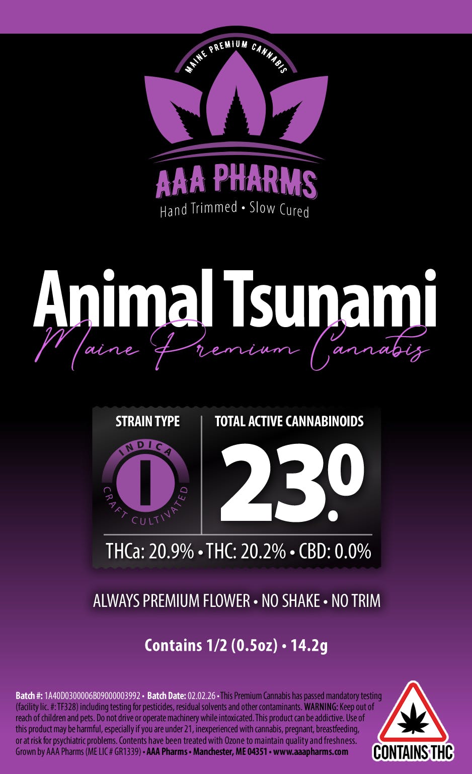 Animal Tsunami Half Ounce
