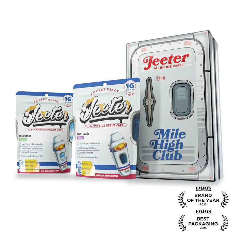 Jeeter Mile High Club · Disposables · 1g each · 2pk, Disposables