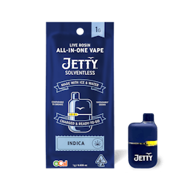 Jetty All-in-One Mini Tank Vape OCal Solventless 1g Sour Grapes