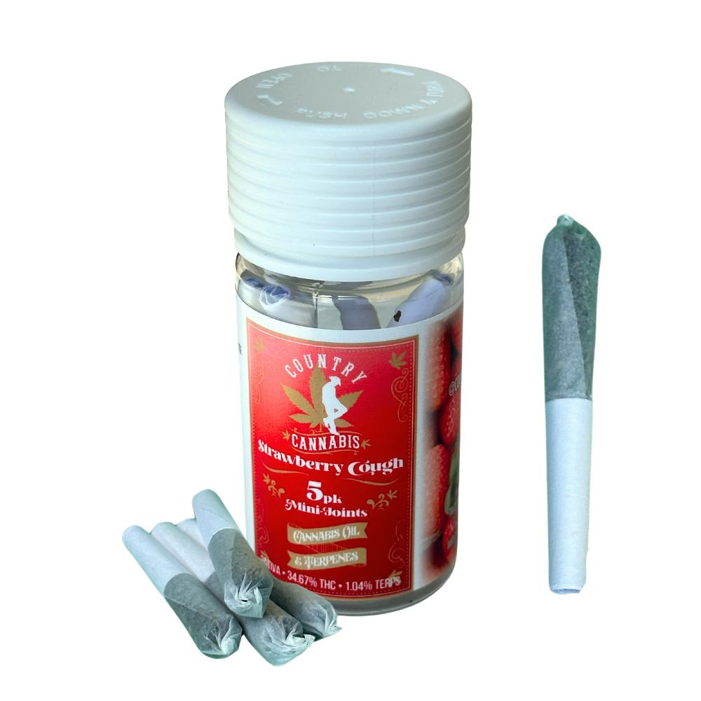 Strawberry Cough | Mini Infused Prerolls | 2G | 5pk
