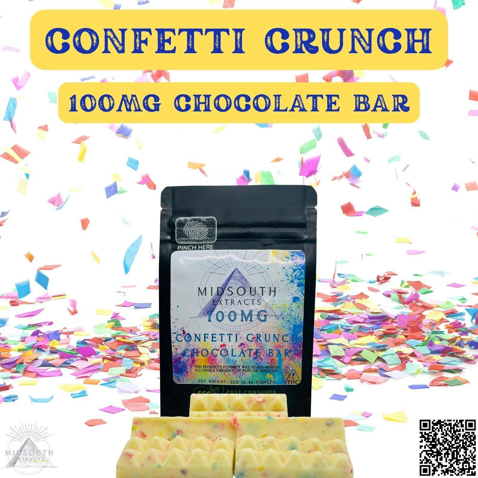 Chocolate Bar - 100mg - Confetti Crunch