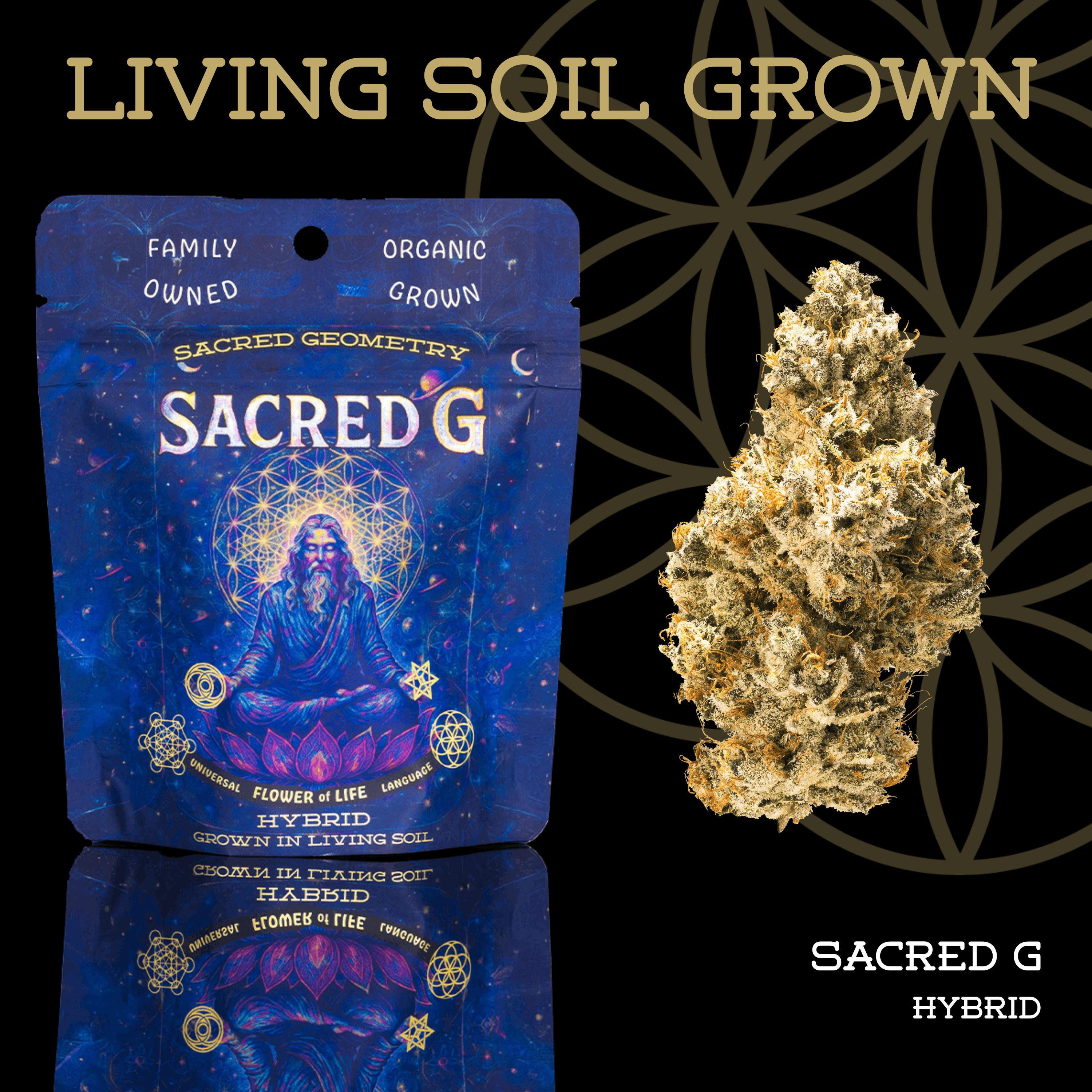 Sacred G | Prepack | Mylar Bag | Living Soil