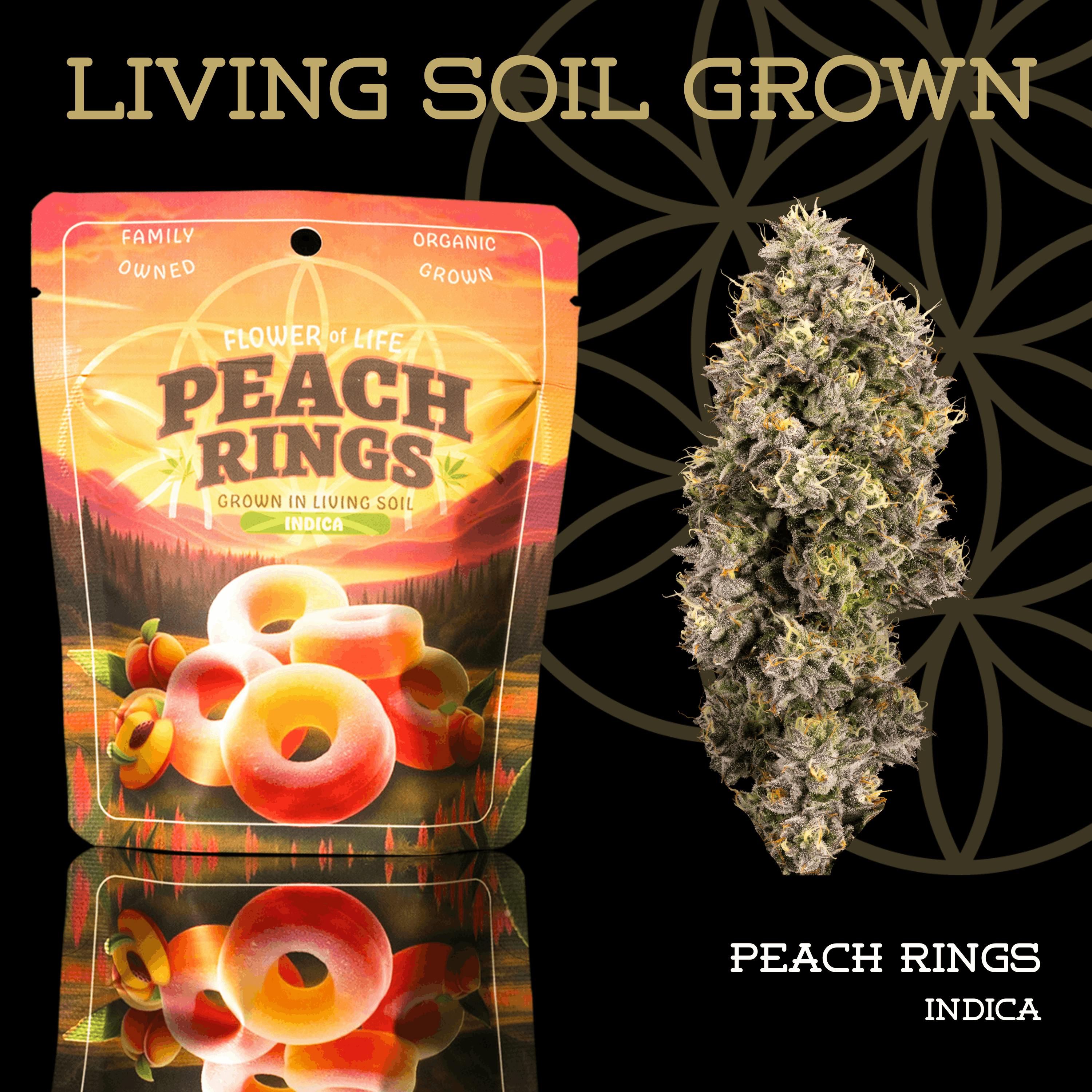 Peach Rings | Prepack | Mylar Bag | Living Soil