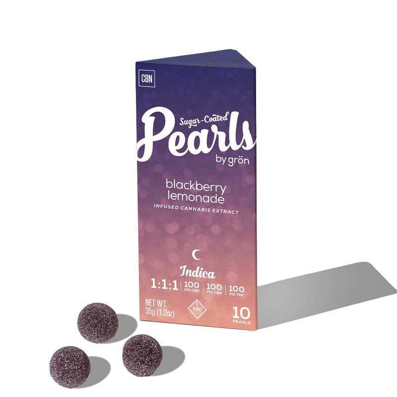 Grön 1:1:1 Blackberry Lemonade Pearls - Sleepy Indica - OH by Grön Edibles