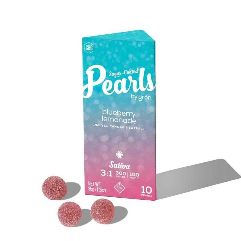 Grön 3:1 Blueberry Lemonade Pearls – Daytime Sativa - OH by Grön Edibles