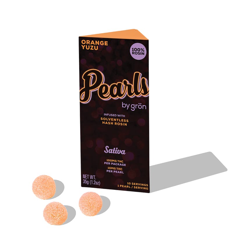 Grön Edibles: Orange Yuzu Pearls - Ny