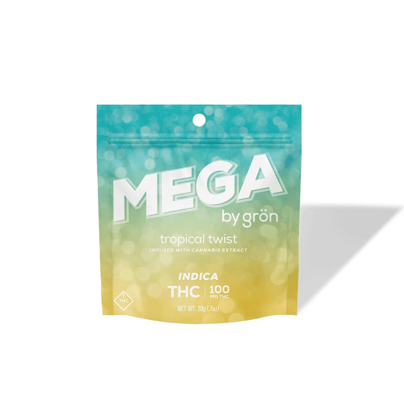 Grön Edibles: Tropical Twist Mega Pearl - Oh