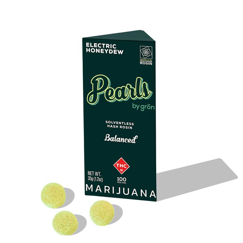 Electric Honeydew Rosin Pearls - MO by Grön Edibles